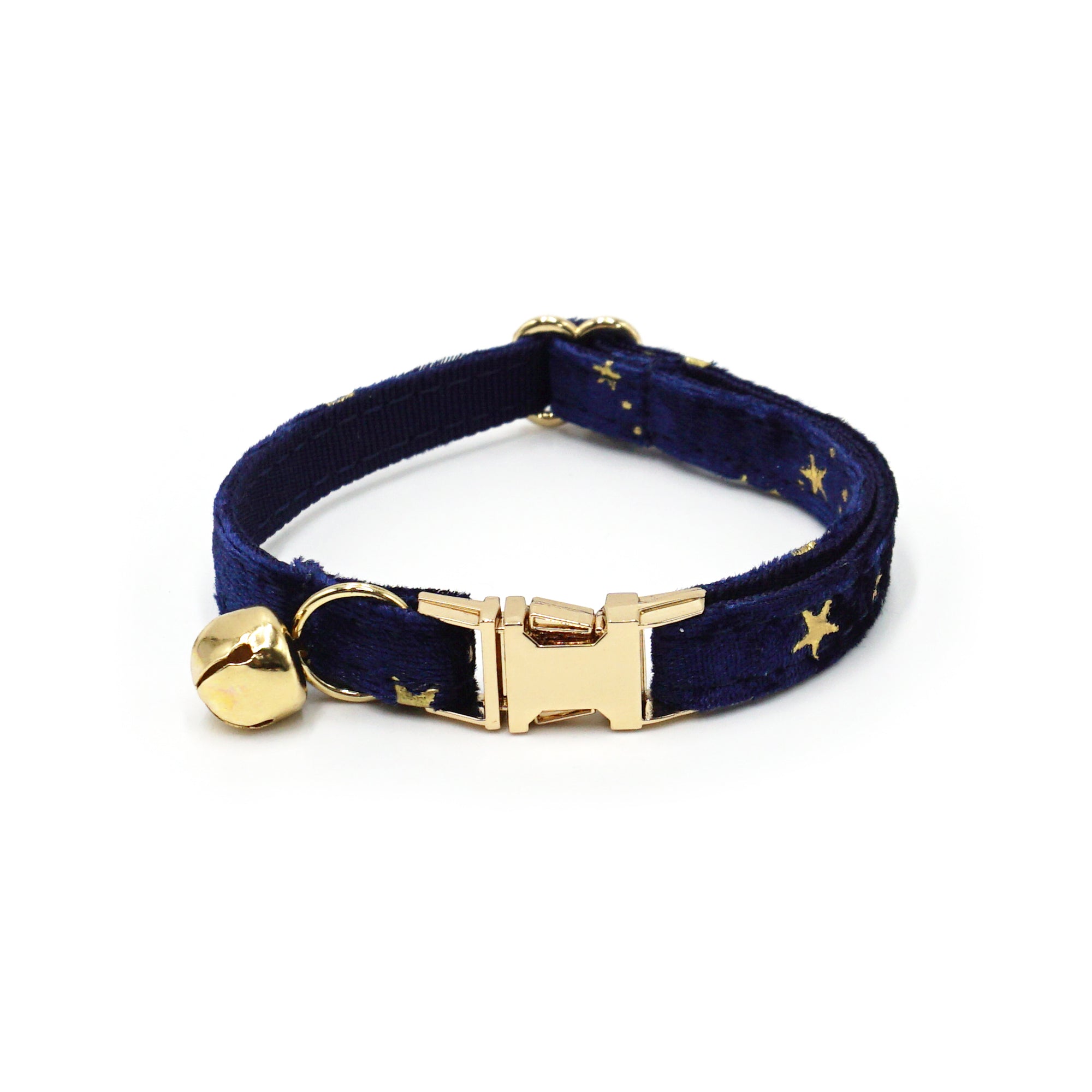 Pookies' Midnight Star Velvet Cat Collar