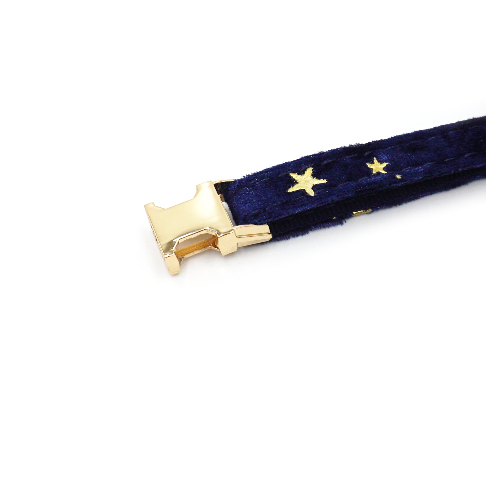 Pookies' Midnight Star Velvet Cat Collar